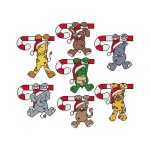 Candy Cane Critters Combo II (image for) Candy Cane Critters Combo II